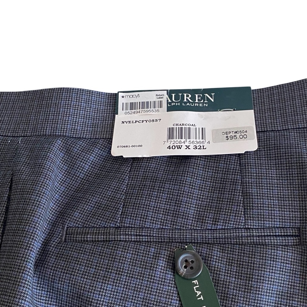 Ralph Lauren Blue & Gray Lightweight Dress Pants - NWT